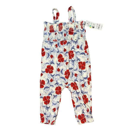Carter's Other - Carter'S Just One You® Baby Girls' Floral Jumpsuit - White/Red